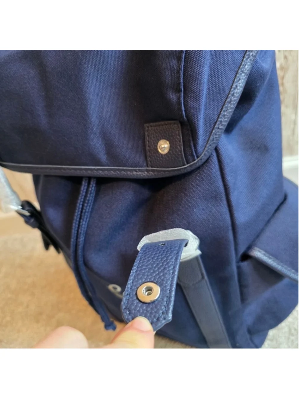 Polo Ralph Lauren Backpack Navy with White Logo NWOT